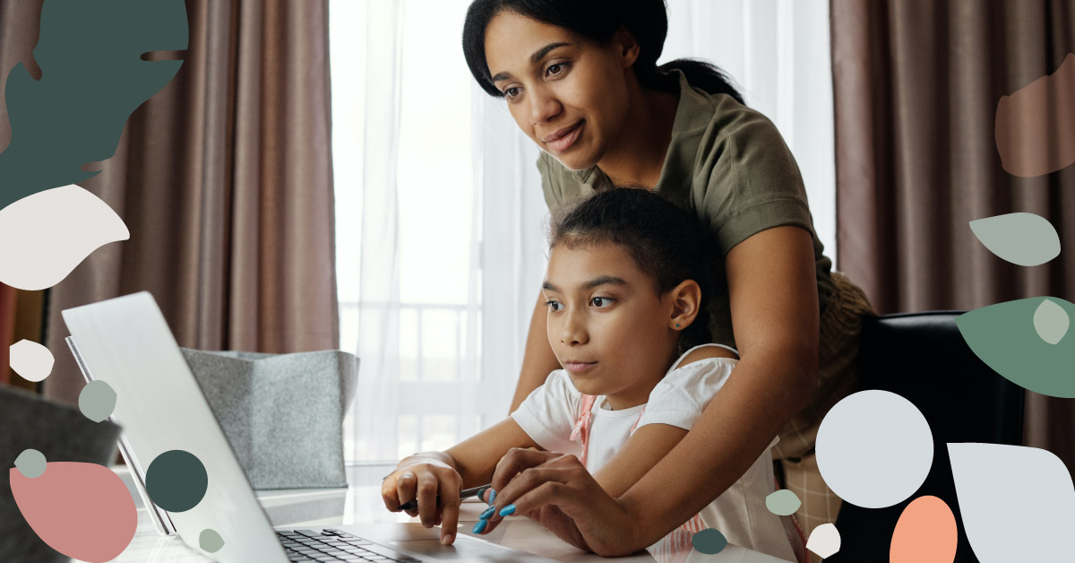 a featured image showing a mother and her daughter working on a laptop together